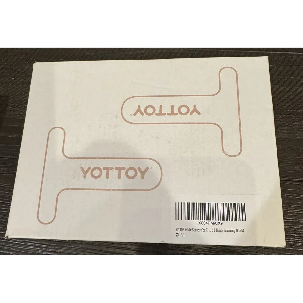 YOTTOY Ankle Resistance Bands with Cuffs, Adjustable Ankle Straps for Leg Pink